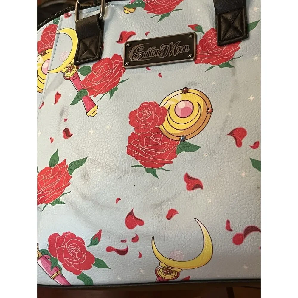 Loungefly Sailor Moon Rare Purse Crossbody & Satchel Gadgets & Roses Print READ